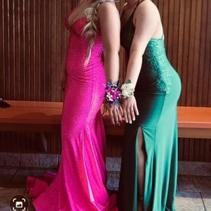 Sherri hill hot pink prom or homecoming dress
